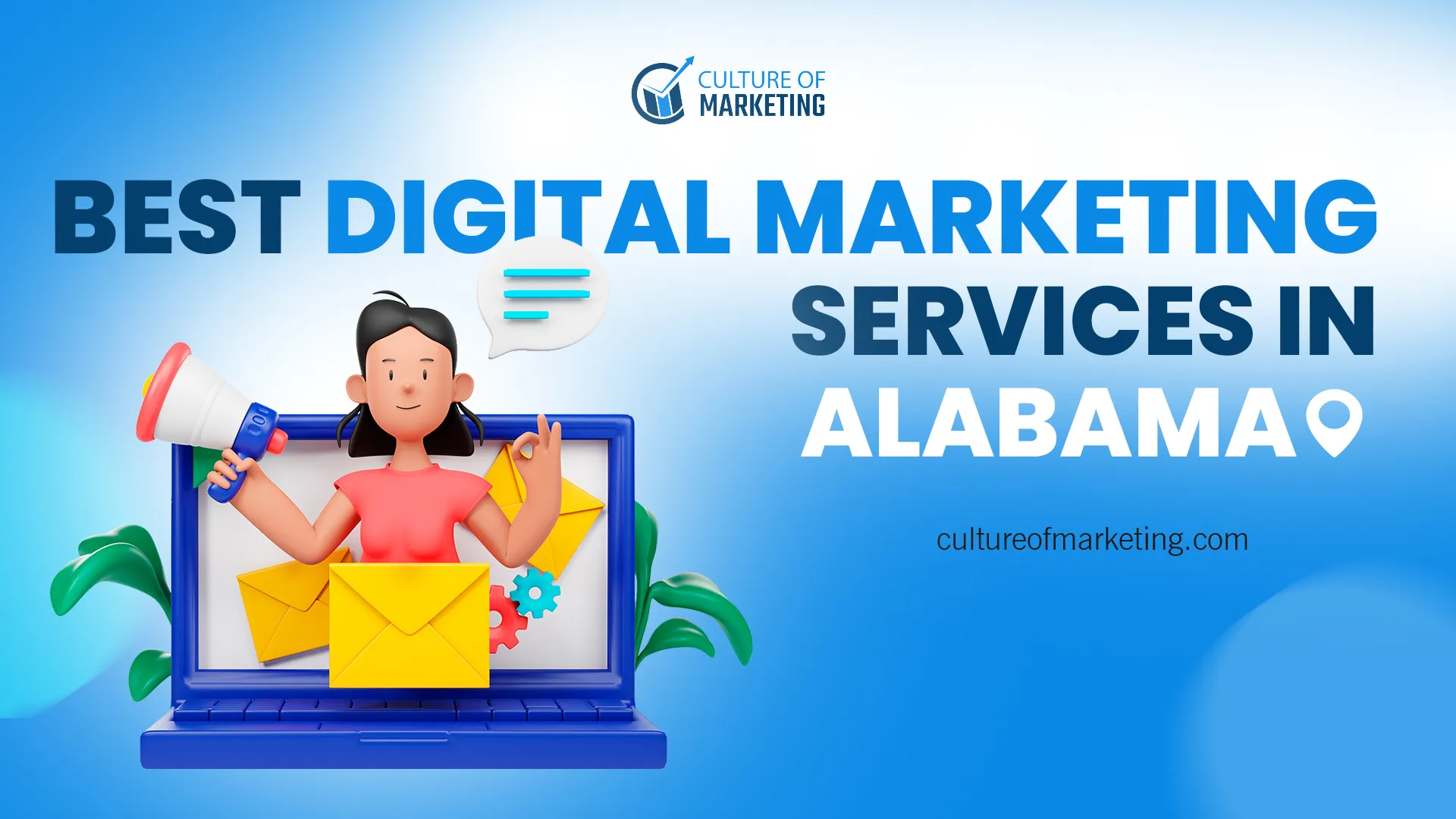 Banner showing best digital marketing services available in Alabama
